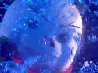 Skinny Asian babe skinnydips nude by the pool so teasingly sexy