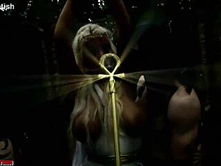 hippolyta, ready for bridgette b's monster cock domination in bondage?