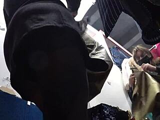 A Voyeur Spies Gorgeous Russian Ass in Pantyhose Fitting Room Peek!