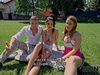 Hunt4k! Swinging Czech Wife Shared With Old Guy On Sofa In Hot FFM Threesome