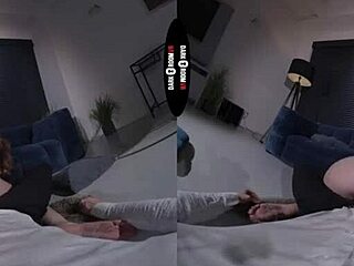 vr redhead punished hard in dark room shadows