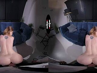 vr redhead punished hard in dark room shadows