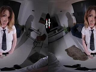 vr redhead punished hard in dark room shadows