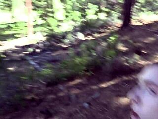 Celestina Blooms Bends for Creampie Breeding in Nature Outdoors