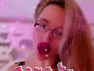 yo russian glasses goddess mistress does whatever she craves with her fetish blonde