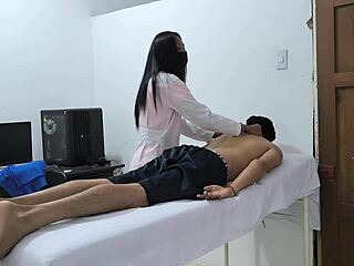 damn 20yo mulata masseuse perfect ass seduces flashing sensual interview!