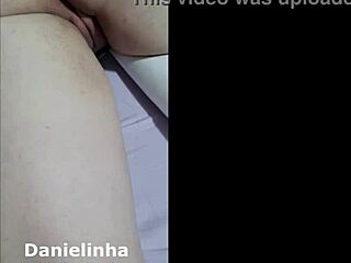 little danielinha spreads her tight pink pussy lips for the camera
