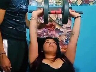 Fucking Stepsis in Gym Workout