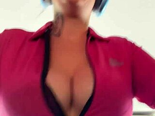 she hits the gym in her hood sweating buckets from pussy heat dripping down her big natural tits and tattooed belly