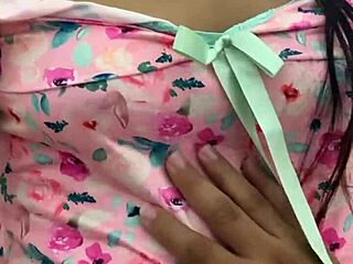 Feel this curvy latina teen's soft virgin body quiver as i tease her natural tits gently?