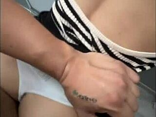 Mexican Roomie Pounds Latina Ass Hard In Hallway Deep Dildo Play