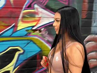 rebecca johnson oils up in lingerie for her first casting scene