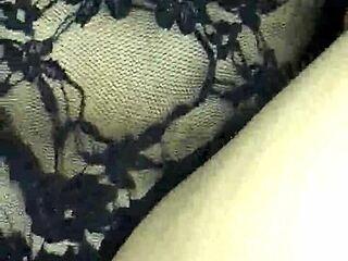 Fucking my sexy girlfriend's ass with buttplug while she wears lingerie and cums hard