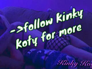 Petite kinky blonde koty deepthroats cock with teasing oral skills