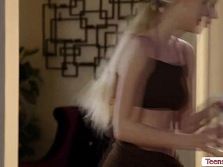 teen masseuse dives into licking customer's hairy pussy during steamy massage