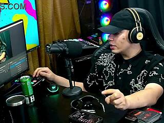 Victoria Camargo's sensual strip ignites raging hard-on in public podcast!