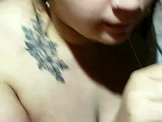 WOW This Big Boobs BBW Gives the Sloppiest Homemade POV Blowjob and Cumshot Ever!