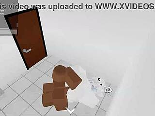Guy pounds random slut hard in roblox condo part one