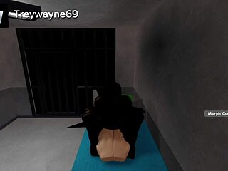 big cock slides into tight white ass in jail cell