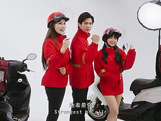 Modelmedia Asia JDS Delivery CEO bossy president rewards staff with pussy licking threesome benefits