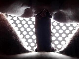 Emotional close-up penetration throbs in pretty teen's juicy wet pussy