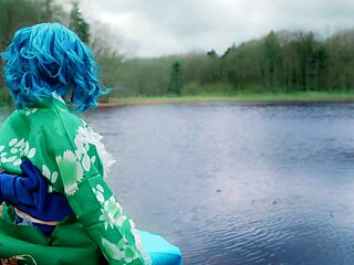 asian cosplay princess wakasagi lays eggs in freaky oviposition av pilot footage