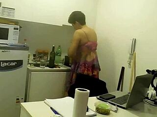 slutty wife sneaks plumber anal creampie while hubby waits gets ass filled with cum