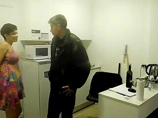 slutty wife sneaks plumber anal creampie while hubby waits gets ass filled with cum