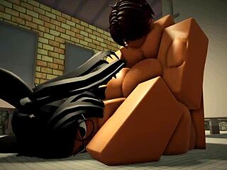 Fan Pounds Big Ass Wet Pussy Doggystyle Bathroom Creampie Explosion!