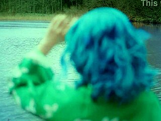 asian cosplay princess wakasagi lays eggs in freaky oviposition av pilot footage