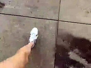 Stepmother's Massive Natural Boobs Stroll Public Paths