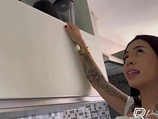 you see me pounding my busty latina maid's ass in kitchen?