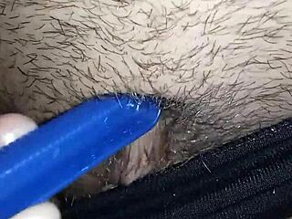 curious wife explores her big pussy solo