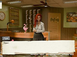 redhead milf maid in stockings rides huge cock cowgirl but don't tell stepmom