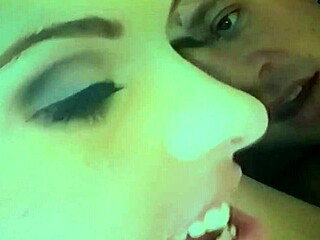 Jayna Woods blonde pussy tease and deep blowjob in Upncummers