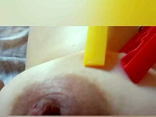 Gretala's Big Natural Tits Nipple Pinch Thrill