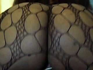 what happens in her bedroom with those huge ebony tits and fishnets?