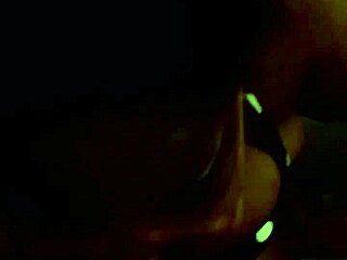 my girl slides her tits up and down that thick black shaft for sloppy interracial titty fuck