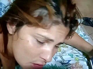 I fuck my husband wildly and beg for his cum on my face and deep in my pussy bareback