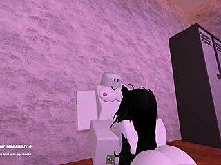 Roblox girl takes hard classroom pounding from player