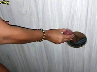 she went CRAZY for COCK and made her corno hit the GLORY HOLE fetish spot