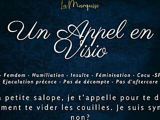 french femdom calls you on video for hot joi jerk off instructions 😈🔥