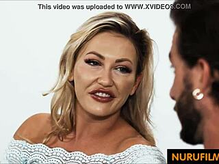 Lesbian Milf Boss Demands Young Employee's Cock During Erotic Massage