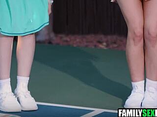 step family pickleball turns into foursome with monster cocks fucking teen milf mother-in-law