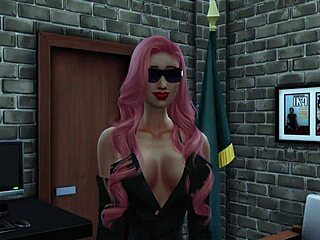 yo that police officer's monster cock is destroying this asian futa ladyboy at the office episode 40 😈🍆