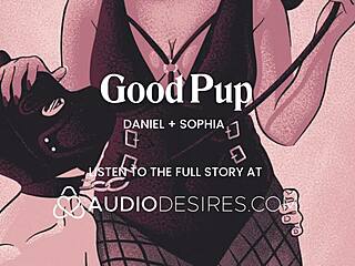 femdom pet play obedient pup fucked by mistress chastity anal tail plug creampie asmr