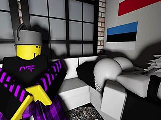 Mysterious cat girl seduced into big cock titty sex romp