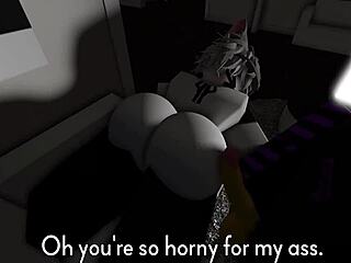 Mysterious cat girl seduced into big cock titty sex romp