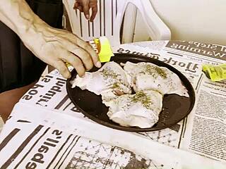 mature slut bends over for young cock anal doggystyle homemade