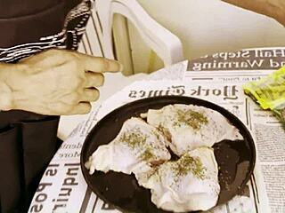 mature slut bends over for young cock anal doggystyle homemade